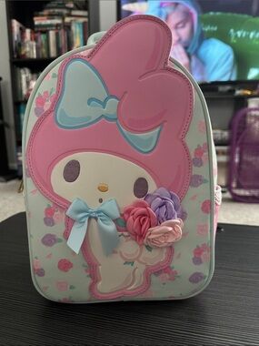 Sanrio My Melody Pink & Light Blue Floral Mini Backpack